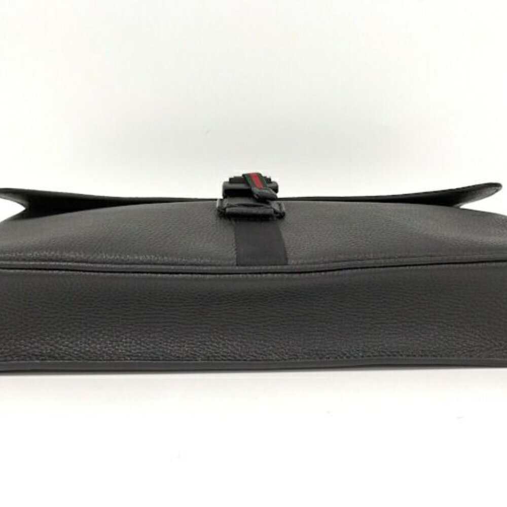 Gucci Business Case Clutch Bag Leather Black - Picture 6 of 10